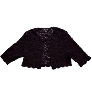 Elegant & Timeless Black Lace Bolero